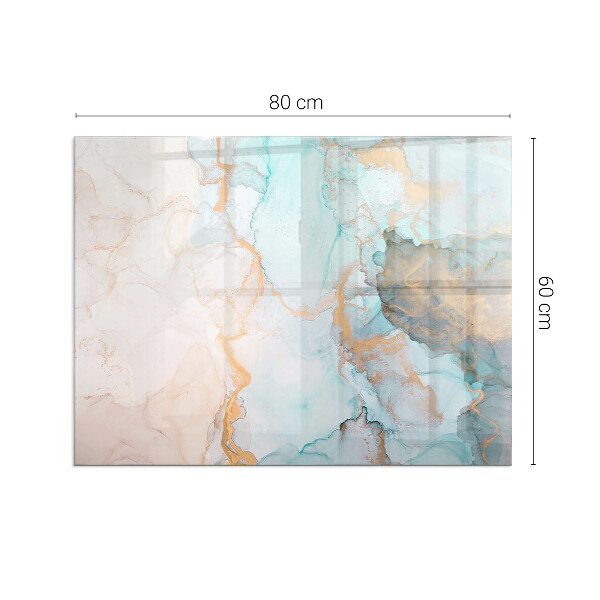 Rechthoekige vloerplaat voor kachel Abstract vloeibaar patroon