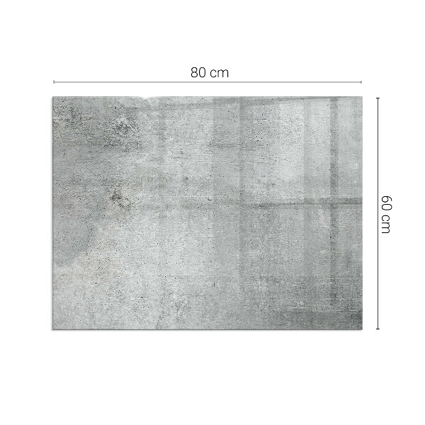 Rechthoekige vloerplaat voor houtkachel Ruwe betontextuur