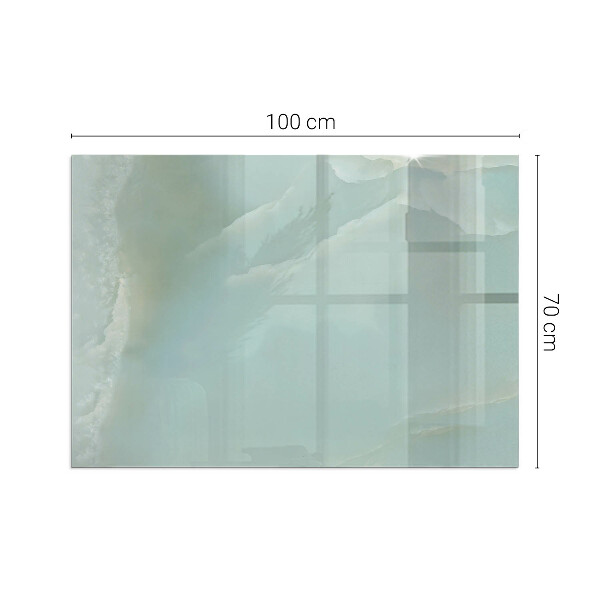 Rechthoekige vloerplaat voor kachel Fijn marmerpatroon