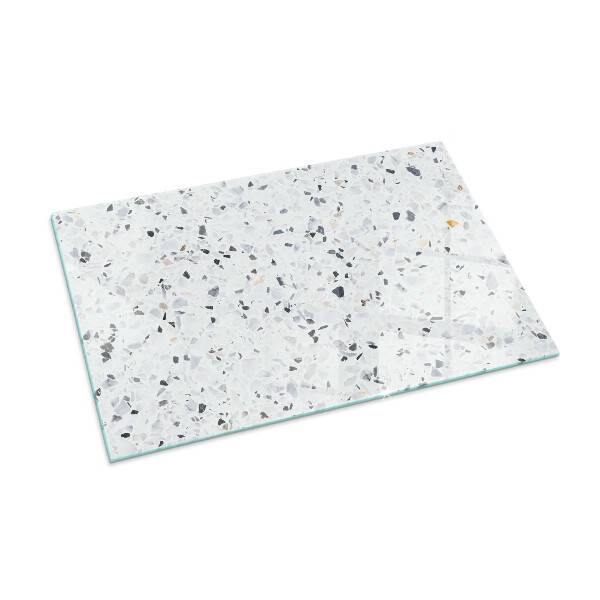 Rechthoekige vloerplaat voor kachel Steenpatroon met deeltjes