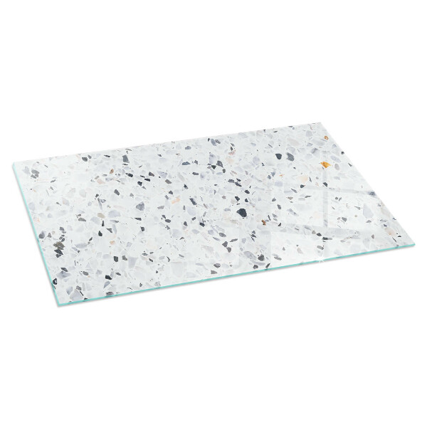 Rechthoekige vloerplaat voor kachel Steenpatroon met deeltjes