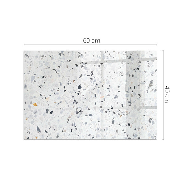 Rechthoekige vloerplaat voor kachel Steenpatroon met deeltjes