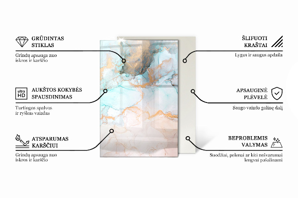 Rechthoekige kachel vloerplaat Zeekleur