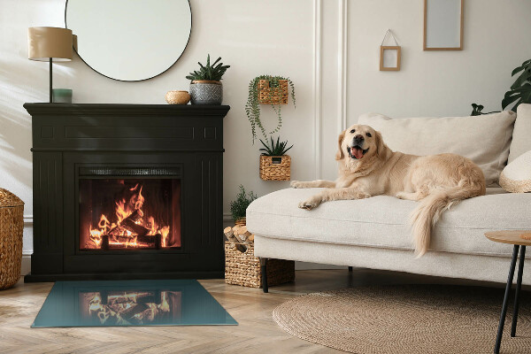 Rechthoekige kachel vloerplaat Zeekleur