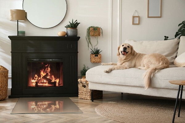 Rechthoekige kachel vloerplaat Kleur Bruin