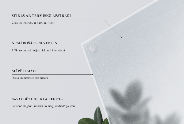 Rond glazen tafelblad in transparant glas