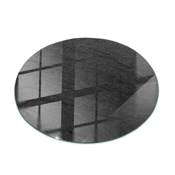 Ronde glazen tafelblad Motief met steenstructuur