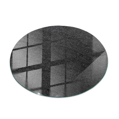 Ronde glazen tafelblad Motief met steenstructuur