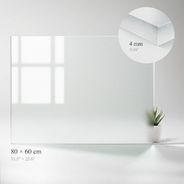 Rechthoekig translucide glas voor tafelblad