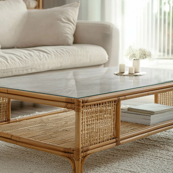 Rechthoekig tafelblad van glas Krassen op het betonoppervlak