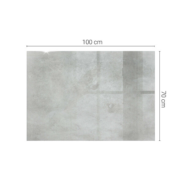 Rechthoekig tafelblad van glas Krassen op het betonoppervlak