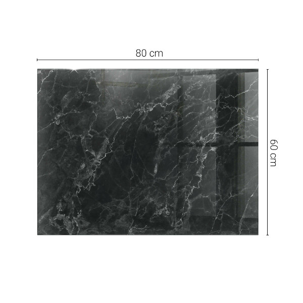 Rechthoekig tafelblad van glas Marmer met fijne aderen