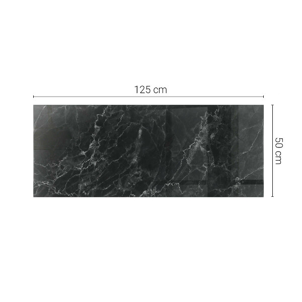 Rechthoekig tafelblad van glas Marmer met fijne aderen