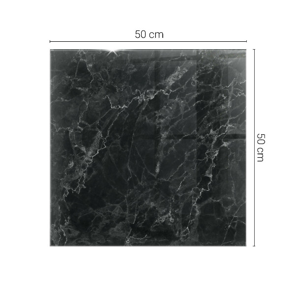 Rechthoekig tafelblad van glas Marmer met fijne aderen
