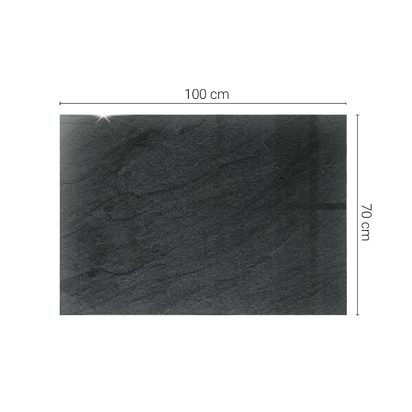Rechthoekig tafelblad van glas Motief met steenstructuur