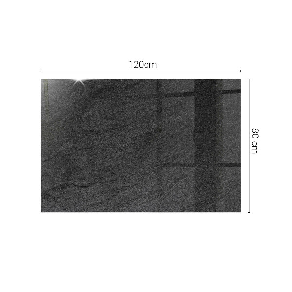 Rechthoekig tafelblad van glas Motief met steenstructuur