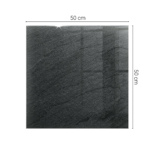 Rechthoekig tafelblad van glas Motief met steenstructuur