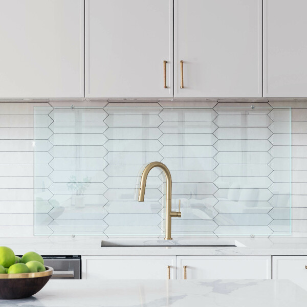 Glazen achterwand keuken transparant 140x70 cm